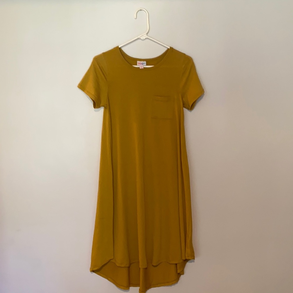 Mustard Yellow LulaRoe T-shirt Dress